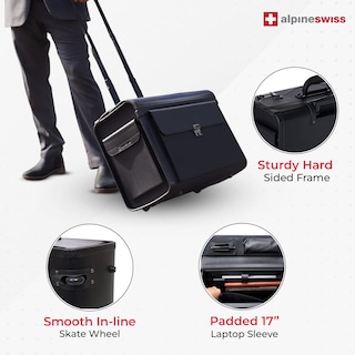 Foto 2 | Foto 2 | Maletín Con Ruedas Para Portátil Alpine Swiss De 17 Pulgadas Con Aprobación De La Tsa - Venta Internacional.