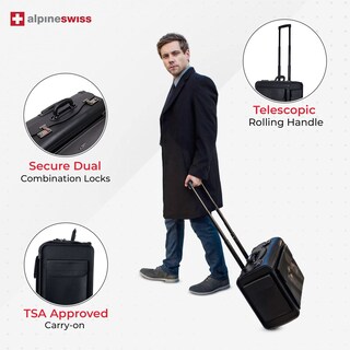 Foto 3 | Foto 3 | Maletín Con Ruedas Para Portátil Alpine Swiss De 17 Pulgadas Con Aprobación De La Tsa - Venta Internacional.