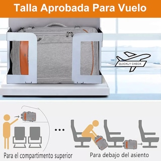 Foto 2 | Foto 2 | Mochila De Viaje Expandible Antirrobo De 40 L Eo Safe Imports Esi-19854 Gris