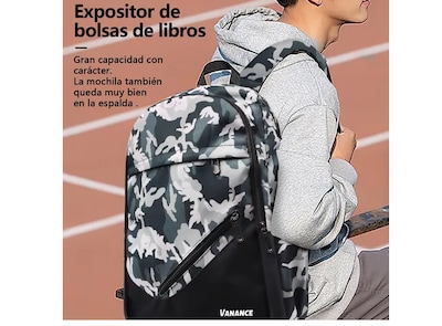 Foto 3 | Foto 3 | Xtellar Mochila Antirrobo Multiusos Con Compartimentos De Almacenamiento, Impermeable, Oxford 900d, Estilo Camuflaje Chic