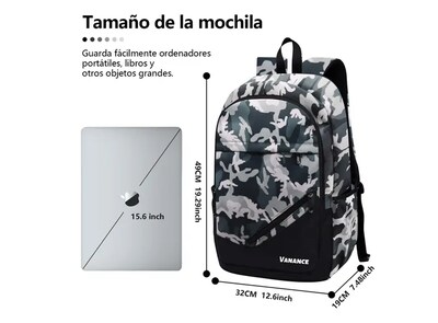 Foto 5 | Foto 5 | Xtellar Mochila Antirrobo Multiusos Con Compartimentos De Almacenamiento, Impermeable, Oxford 900d, Estilo Camuflaje Chic
