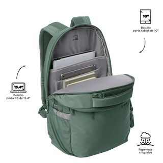 Foto 3 | Foto 4 | Mochila Ergonómica Grande Porta Laptop 15.4 | 27 L Indo