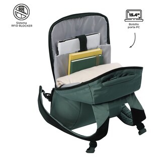 Foto 4 | Foto 5 | Mochila Antirrobo Grande Porta Laptop 15.4 | 24 L Bunker Pack 4.0