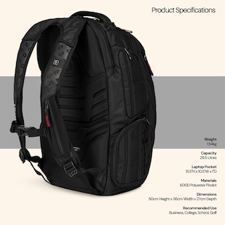 Foto 6 | Foto 6 | Mochila Ogio Renegade Large Black Pindot Para Portátil De 15 Pulgadas - Venta Internacional.