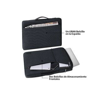 Foto 2 | Foto 2 | Maletin Para Laptop De 13.3-14 Pulgadas Funda Impermeable Negra