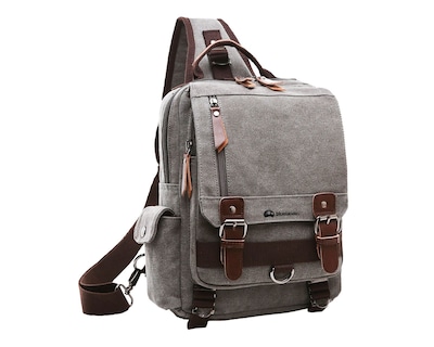 Foto 1 | Foto 1 | Mochila Cruzada con Hebilla Magnética y Múltiples Bolsillos Bluelander de Gran Capacidad Material de Lona Impermeable