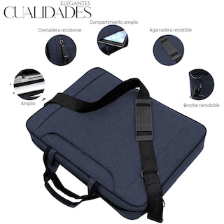 Foto 6 | Foto 6 | Maletín Impermeable Ejecutivo Portalaptop Escolar Azul
