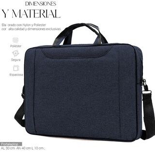 Foto 7 | Foto 7 | Maletín Impermeable Ejecutivo Portalaptop Escolar Azul
