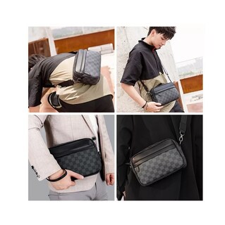 Foto 3 | Foto 3 | Bandolera de Cuero y Billetera Bolso Crossbody para Hombre