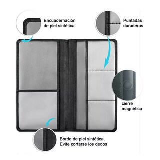 Foto 2 | Foto 2 | Cartera, Tarjetero,titular De La Tarjeta Matrícula Del Coche Eo Safe Imports Esi-13834 Negro