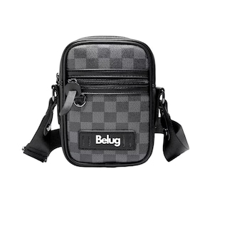 Foto 1 | Foto 1 | Bolso Para Hombre Crossbody Belug, Bandolera Maletín Moda Casual Cuadros Negro