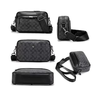 Foto 2 | Foto 2 | Bolso Para Hombre Crossbody Belug, Bandolera Maletín Moda Casual Círculos Negro