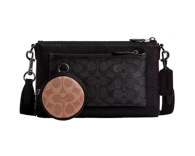 Foto 1 | Foto 1 | Bandolera Coach Holden Cw372 Crossbody Signature Canvas Charcoal Color Negro