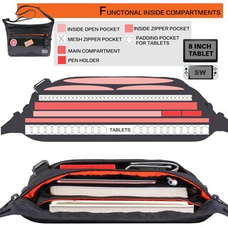 Foto 3 | Foto 3 | Bolso Bandolera Rough Enough Negro Para Hombre Con Compartimento Para Tableta De 8 Pulgadas - Venta Internacional.