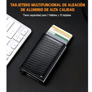 Foto 2 | Foto 2 | Cartera Con Protección De Aluminio Para Hombre Eo Safe Imports Esi-19371 Negro