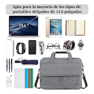 Foto 2 | Foto 2 | Maletín Portafolio Belug Para Laptop De 15.6 In Gris