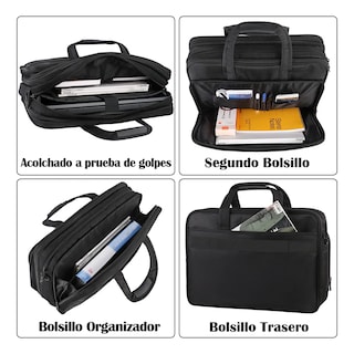 Foto 3 | Foto 3 | Maletin Belug Para Laptop Hombre Portafolios Negro