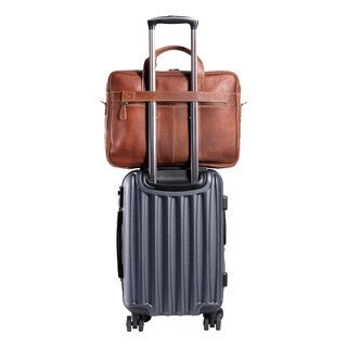 Foto 4 | Foto 4 | Maletín De Piel Komalc Laptop Messenger De 16 Pulgadas, Color Canela - Venta Internacional.