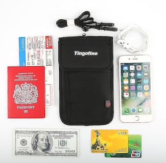 Foto 4 | Foto 4 | Funda De Viaje Huoguo Documento De Pasaporte Multifuncional Negra - Venta Internacional.