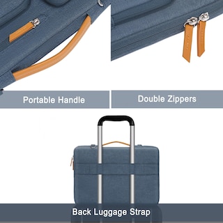 Foto 4 | Foto 4 | Bolso De Hombro Para Portátil Mosiso 360 Protective 13-13.3 Pulgadas Haze Blue - Venta Internacional.