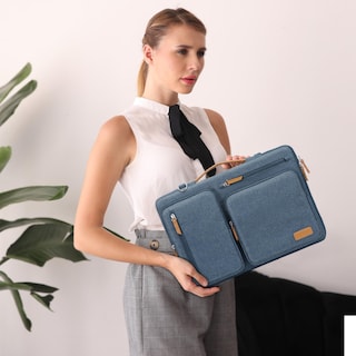 Foto 6 | Foto 6 | Bolso De Hombro Para Portátil Mosiso 360 Protective 13-13.3 Pulgadas Haze Blue - Venta Internacional.