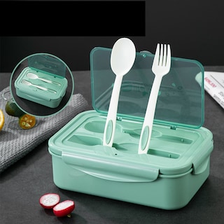Foto 1 | Foto 1 | Venta Internacional-fiambrera De Plástico Apto Para Uso Alimentario Con Cubiertos