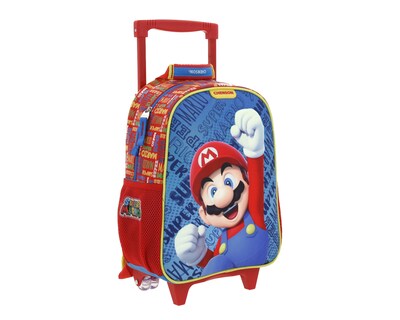 Foto 6 | Foto 6 | Mochila Con Ruedas Chica Escolar Chenson Mario Bros Azul