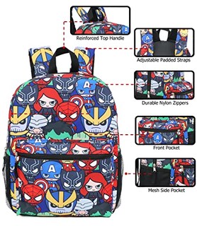 Foto 7 | Foto 7 | Venta Internacional - Mochila Marvel Kawaii Avengers Superheroes Para Niño De 40 Cm