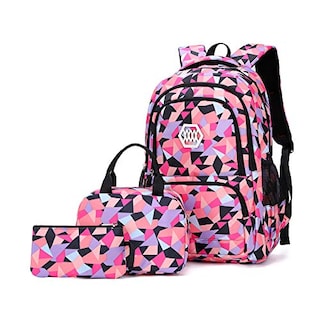 Foto 1 | Foto 1 | Venta Internacional - Set de Mochila y Bolsa de Almuerzo con Estampado Geométrico Bansusu para Niños