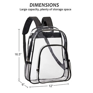 Foto 3 | Foto 3 | Mochila Clearworld de Pvc Transparente - Venta Internacional
