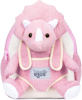 Foto 1 | Foto 1 | Mochila Naturally Kids Con Dinosaurio Pequeño Con Peluche Para Niñas De 3 A 5 Años - Venta Internacional.