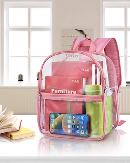 Foto 7 | Foto 7 | Mochila Paxiland Clear Stadium Homologada 30 x 30 x 15 cm Rosa - Venta Internacional