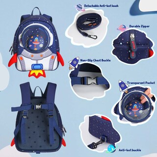 Foto 3 | Foto 3 | Mochila Yisibo Rocket con Correa de 3 A 6 Años - Venta Internacional