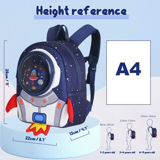 Foto 4 | Foto 4 | Mochila Yisibo Rocket con Correa de 3 A 6 Años - Venta Internacional