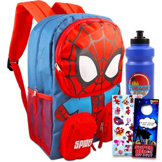 Foto 1 | Foto 1 | Mochila Marvel Spiderman con Pegatinas y Botella - Venta Internacional
