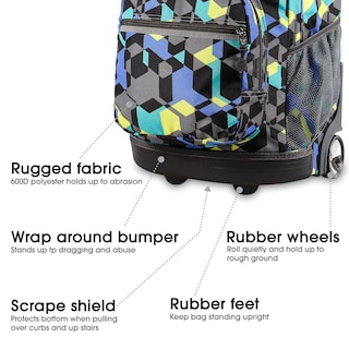 Foto 4 | Foto 4 | Mochila Rolling J World New York Sunrise Kids de 18 Litros con Ruedas - Venta Internacional