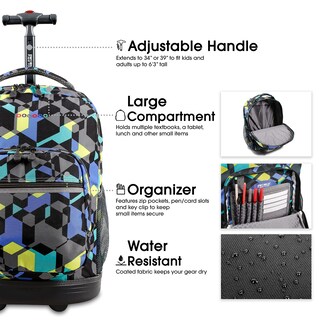 Foto 5 | Foto 5 | Mochila Rolling J World New York Sunrise Kids de 18 Litros con Ruedas - Venta Internacional