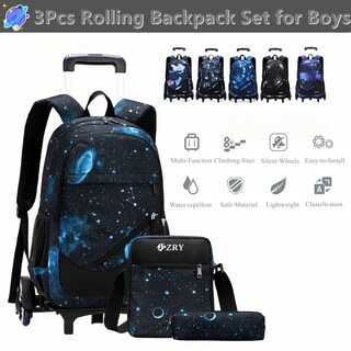 Foto 2 | Foto 2 | Set de Mochilas con Ruedas Bansusu Black Galaxy - Venta Internacional