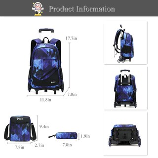 Foto 3 | Foto 3 | Set de Mochilas con Ruedas Bansusu Black Galaxy - Venta Internacional