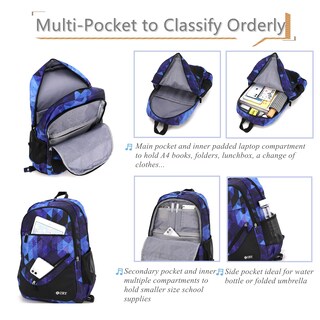Foto 4 | Foto 4 | Set de Mochilas con Ruedas Bansusu Black Galaxy - Venta Internacional
