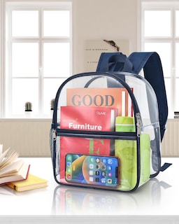 Foto 7 | Foto 7 | Mochila Paxiland Clear Stadium Homologada 30x30x15 Cm Azul Marino - Venta Internacional