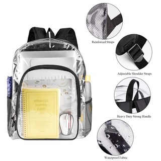 Foto 4 | Foto 4 | Mochila Fomaris Transparente con Detalles Negros - Venta Internacional