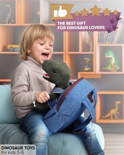Foto 6 | Foto 6 | Mochila Naturally Kids con Dinosaurio de Peluche para Niños - Venta Internacional