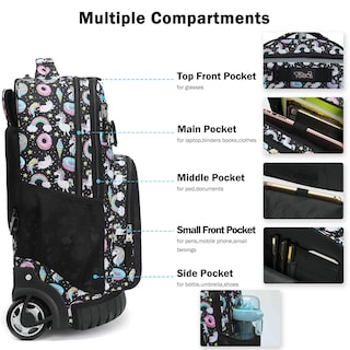 Foto 3 | Foto 3 | Mochila Enrollable Tilami 45 cm Con Ruedas - Venta Internacional