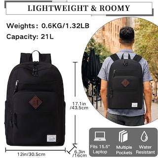 Foto 3 | Foto 3 | Mochila Vaschy School Negra Unisex - Venta Internacional