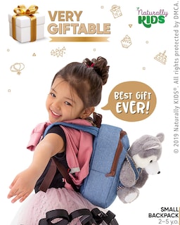 Foto 2 | Foto 2 | Peluche Backpack Naturally Kids Wolf Para Niños - Venta Internacional