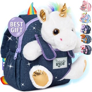 Foto 1 | Foto 1 | Mochila Naturally Kids Unicorn con Peluche para Niños de 3 Años - Venta Internacional