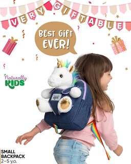 Foto 2 | Foto 2 | Mochila Naturally Kids Unicorn con Peluche para Niños de 3 Años - Venta Internacional