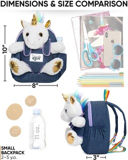 Foto 6 | Foto 6 | Mochila Naturally Kids Unicorn con Peluche para Niños de 3 Años - Venta Internacional