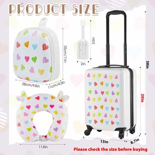 Foto 2 | Foto 2 | Set de Equipaje Sanwuta Heart 4 Piezas para Niñas 51 cm con Mochila - Venta Internacional